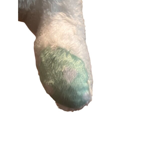 Animal Adventure Plush Dog Stuffed Animal Toy Brown White Green Heart Paws 9" - Picture 5 of 6